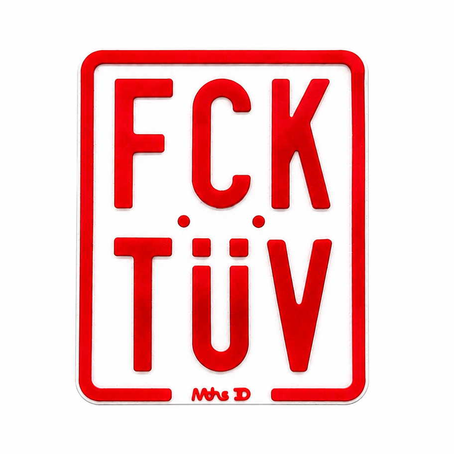 FCK TÜV Show-Kennzeichen