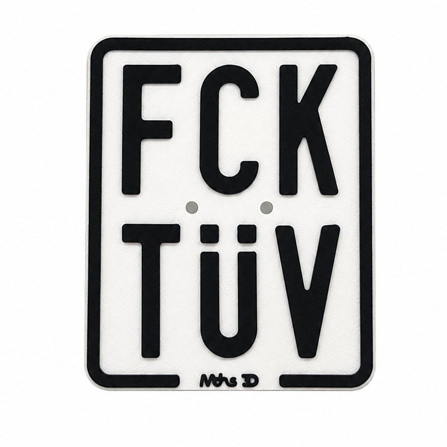 FCK TÜV Show-Kennzeichen